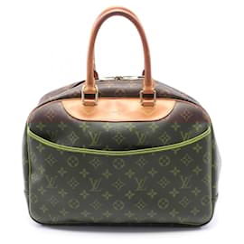 Louis Vuitton-Louis Vuitton Monogram Deauville Handbag M47270-Brown