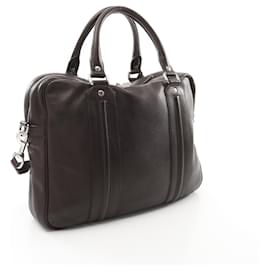 Gucci-Bolsa de negócios em couro marrom Gucci 2101218674651-Marrom