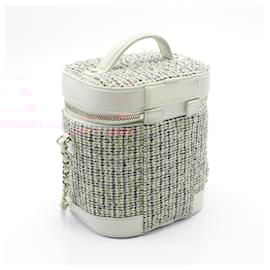 Chanel-Chanel Fabric Leather Coco Mark Handbag AS0323-Multiple colors
