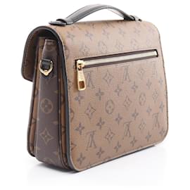 Louis Vuitton-Louis Vuitton Monogram Reverse Pochette Metis Handbag M44876-Brown