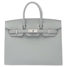 Hermès-Sac à main Hermès Veau Epsom Birkin 25 KCT917NN-Bleu
