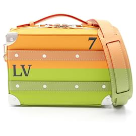 Louis Vuitton-Louis Vuitton Leather Soft Trunk Shoulder Bag M59669-Orange