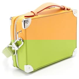 Louis Vuitton-Louis Vuitton Leather Soft Trunk Shoulder Bag M59669-Orange
