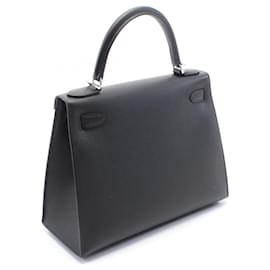 Hermès-Sac à main Hermes Epsom Kelly 28 Noir KST158DX-Noir