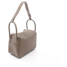 Hermès-Sac à bandoulière 2 en 1 Hermes Taurillon Clemence Lindy 26 KNS173SG-Marron