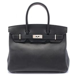 Hermès-Sac à main Hermes Vau Epsom Birkin 30 041701CK Tampon M (2009)-Noir