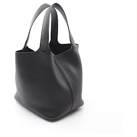 Hermès-Sac à main Hermes Taurillon Clemence Picotin Lock 060991CK Stamp W (2024)-Noir