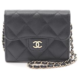 Chanel-Chanel Grained Calfskin Matelasse Shoulder Bag AP0238-Black