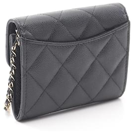 Chanel-Chanel Grained Calfskin Matelasse Shoulder Bag AP0238-Black