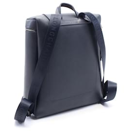Longchamp-Longchamp PVC Coated Canvas Le Pliage City Backpack L1699HYQ556-Blue