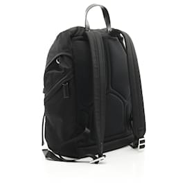 Prada-Prada Re-Nylon Saffiano Leather Backpack 2VZ135HOL2DMGF0002-Black