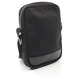 Yves Saint Laurent-Sac à bandoulière Rivington en toile et cuir Saint Laurent Paris 482777-Noir