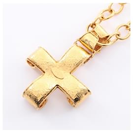 Chanel-Chanel Coco Mark Necklace Pearl Necklace-Golden,Metallic