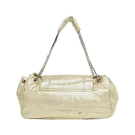 Chanel-Chanel Gold Calfskin Shoulder Bag-Golden