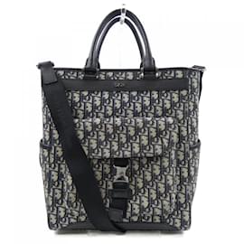 Christian Dior-Christian Dior DIOR Handbag-Black,Beige,Navy blue
