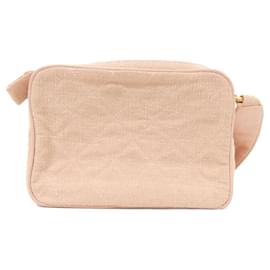 Chanel-Chanel Pink Canvas Shoulder Bag-Pink