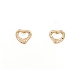 Tiffany & Co-Tiffany 18K Pink Gold Open Heart Stud Earrings-Other