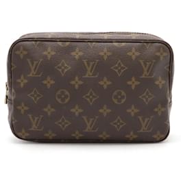 Louis Vuitton-Louis Vuitton Monogram Truss Toilette 23 Clutch Pouch-Brown,Monogram