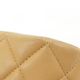 Chanel-Chanel Beige Lambskin Shoulder Bag-Beige