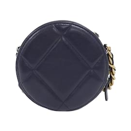 Chanel-Chanel 19 Line AP0945 Shoulder Bag-Navy blue