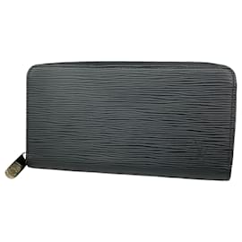 Louis Vuitton-Louis Vuitton Epi Zippy Long Wallet in Noir-Black