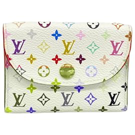 Louis Vuitton-Louis Vuitton Monogram Multicolor Coin Purse-White
