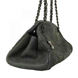 Chanel-Chanel Black Leather Shoulder Bag-Black
