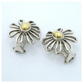 Tiffany & Co-Tiffany Daisy Clip Earrings in Silver and Yellow Gold-Other