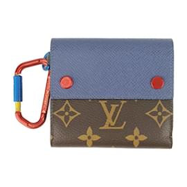 Louis Vuitton-Louis Vuitton Bi-fold Wallet-Brown,Blue,Navy blue,Monogram