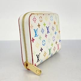 Louis Vuitton-Louis Vuitton Monogram Multicolor Zippy Coin Purse-White
