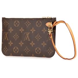Louis Vuitton-Pochete Neverfull Monograma Marrom Louis Vuitton-Marrom