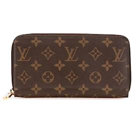 Louis Vuitton-Louis Vuitton Brown Monogram Zippy Wallet-Brown