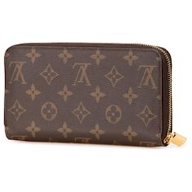 Louis Vuitton-Louis Vuitton Brown Monogram Zippy Wallet-Brown