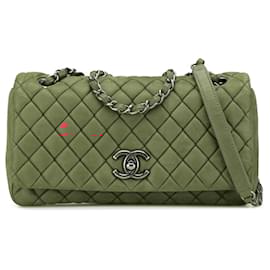 Chanel-Chanel Red Small Iridescent Calfskin New Bubble Flap-Red
