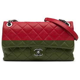 Chanel-Chanel Red Quilted Lambskin Rocks Flap Bag-Red