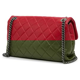 Chanel-Chanel Red Quilted Lambskin Rocks Flap Bag-Red