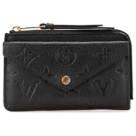 Louis Vuitton-Louis Vuitton Black Monogram Empreinte Recto Verso Card Holder-Black