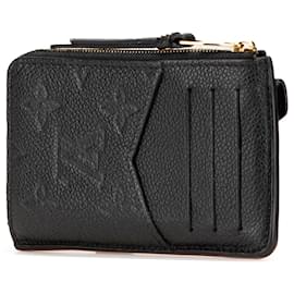 Louis Vuitton-Louis Vuitton Black Monogram Empreinte Recto Verso Card Holder-Black
