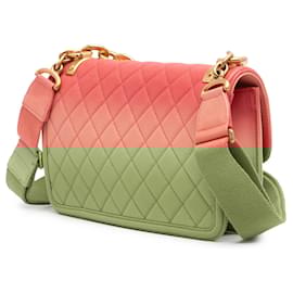 Chanel-Chanel Pink Medium Quilted Caviar Sunset On The Sea Flap-Pink