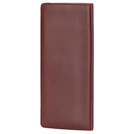 Cartier-Cartier Red Leather Must De Cartier Long Wallet-Red,Dark red