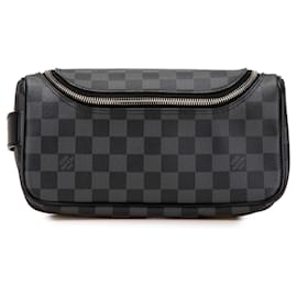 Louis Vuitton-Louis Vuitton Black Damier Graphite Toiletry Pouch-Black