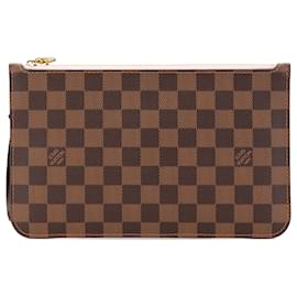 Louis Vuitton-Poche MM Neverfull Damier Ebene Marrom Louis Vuitton-Marrom