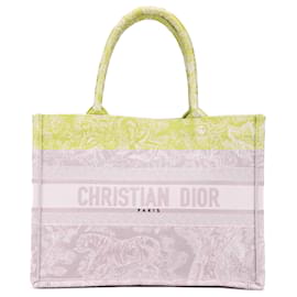 Dior-Dior Green Medium Canvas Embroidered Dioriviera Toile De Jouy Book Tote-Green,Light green