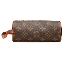 Louis Vuitton-Louis Vuitton Brown Monogram Etui Golf Ball Case-Brown