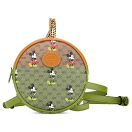 Gucci-Gucci Brown Disney Micro GG Supreme Round Mickey Mouse Backpack-Brown,Light brown