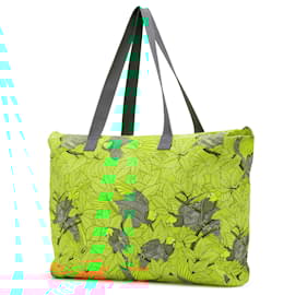 Hermès-Hermès Orange Toile Les Perroquets Tote-Other,Orange