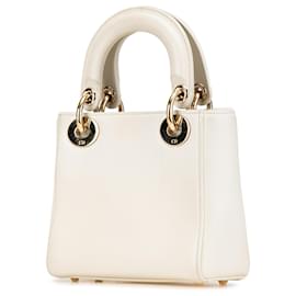 Dior-Dior White Niki De Saint Phalle Mini Calfskin Dioramour Lady Dior-White