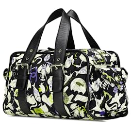 Chanel-Chanel Black Canvas Baby Animals Diaper Bag-Other