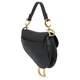 Dior-Dior Black Mini Grained Calfskin Saddle-Black