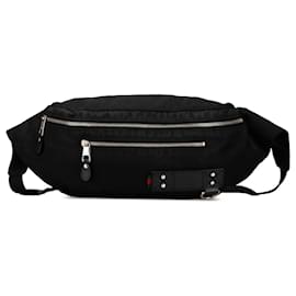 Gucci-Gucci Black Nylon Belt Bag-Black
